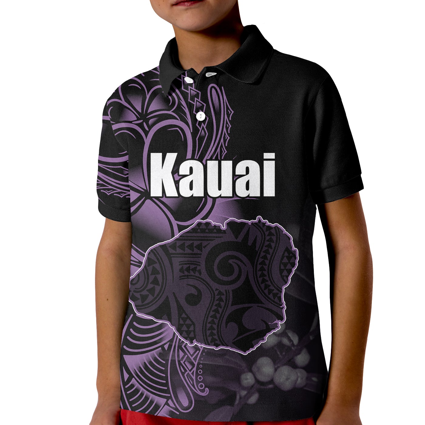 Custom Hawaiian Islands Polo Shirt KID Kauai LT6 - Wonder Print Shop