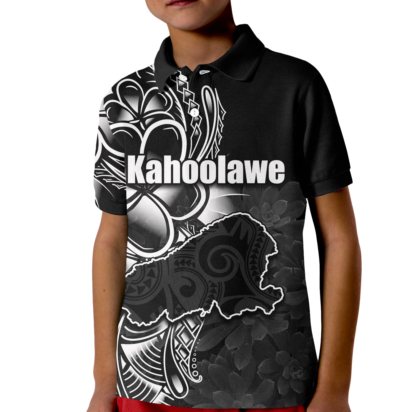 Custom Hawaiian Islands Polo Shirt KID Kahoolawe LT6 - Wonder Print Shop