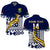 (Custom Text And Number) South Africa Rugby Polo Shirt Outgoing Tour Go Springboks - Wonder Print Shop