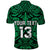 Custom Text and Number New Zealand Silver Fern Rugby Polo Shirt All Black Green NZ Maori Pattern LT13 - Wonder Print Shop