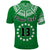 (Custom Text and Number) Cook Islands Tatau Polo Shirt Symbolize Passion Stars Version Green LT13 - Wonder Print Shop