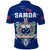 Toa Samoa Rugby Polo Shirt Siamupini Proud Blue LT13 - Wonder Print Shop