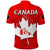 Canada Maple Leaf Polo Shirt Red Haida Wolf LT13 - Wonder Print Shop