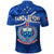 Samoa Rugby Polo Shirt Manu Samoa Polynesian Hibiscus Blue Style - Wonder Print Shop