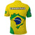 Brazil Football Polo Shirt Brasil Map Come On Canarinho Sporty Style - Wonder Print Shop