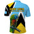 Saint Lucia Polo Shirt Saint Lucian Parrot Simple Style - Wonder Print Shop