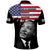 United States Polo Shirt Happy MLK Day Flag Grunge Style - Wonder Print Shop