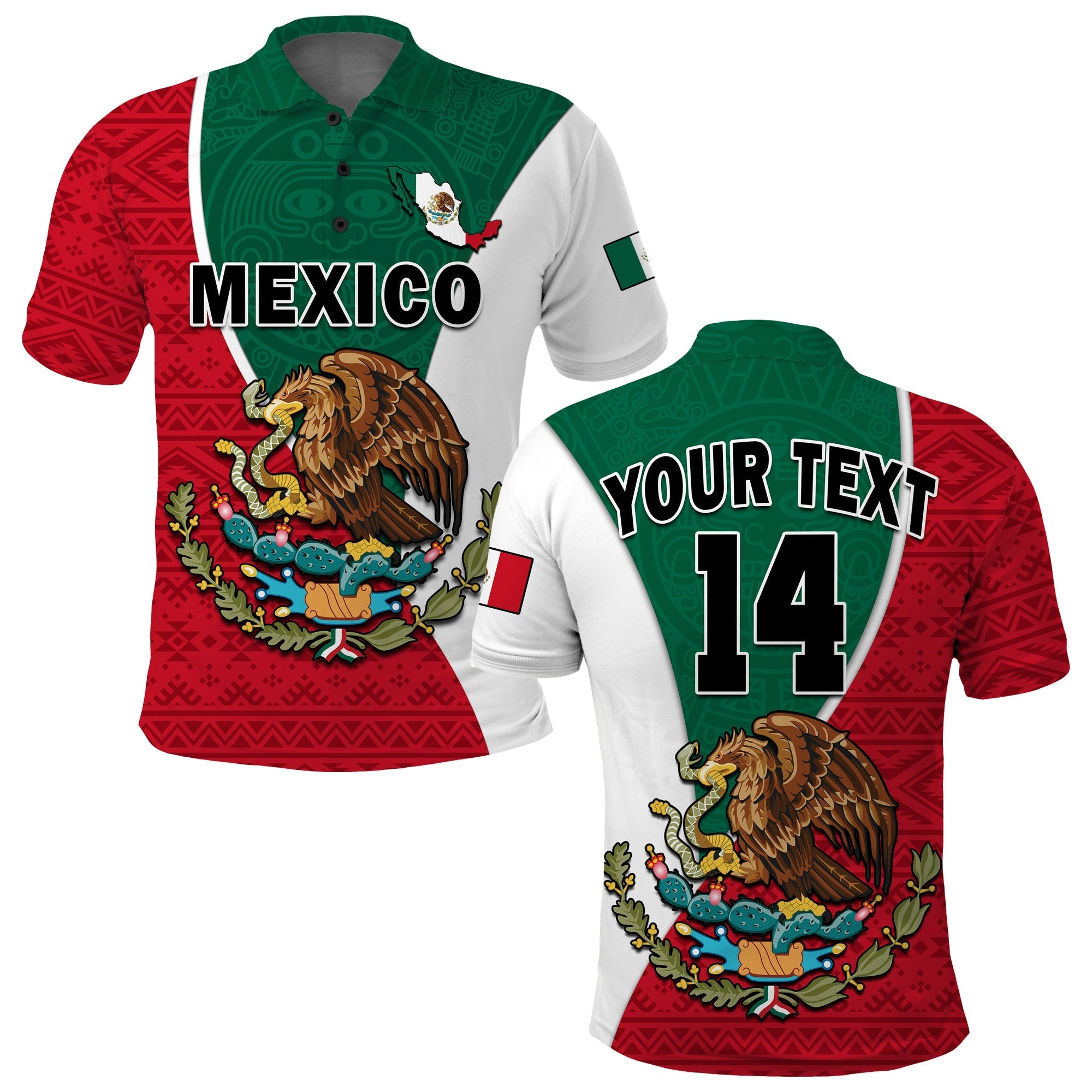 custom-text-and-number-mexico-polo-shirt-mexican-aztec-pattern