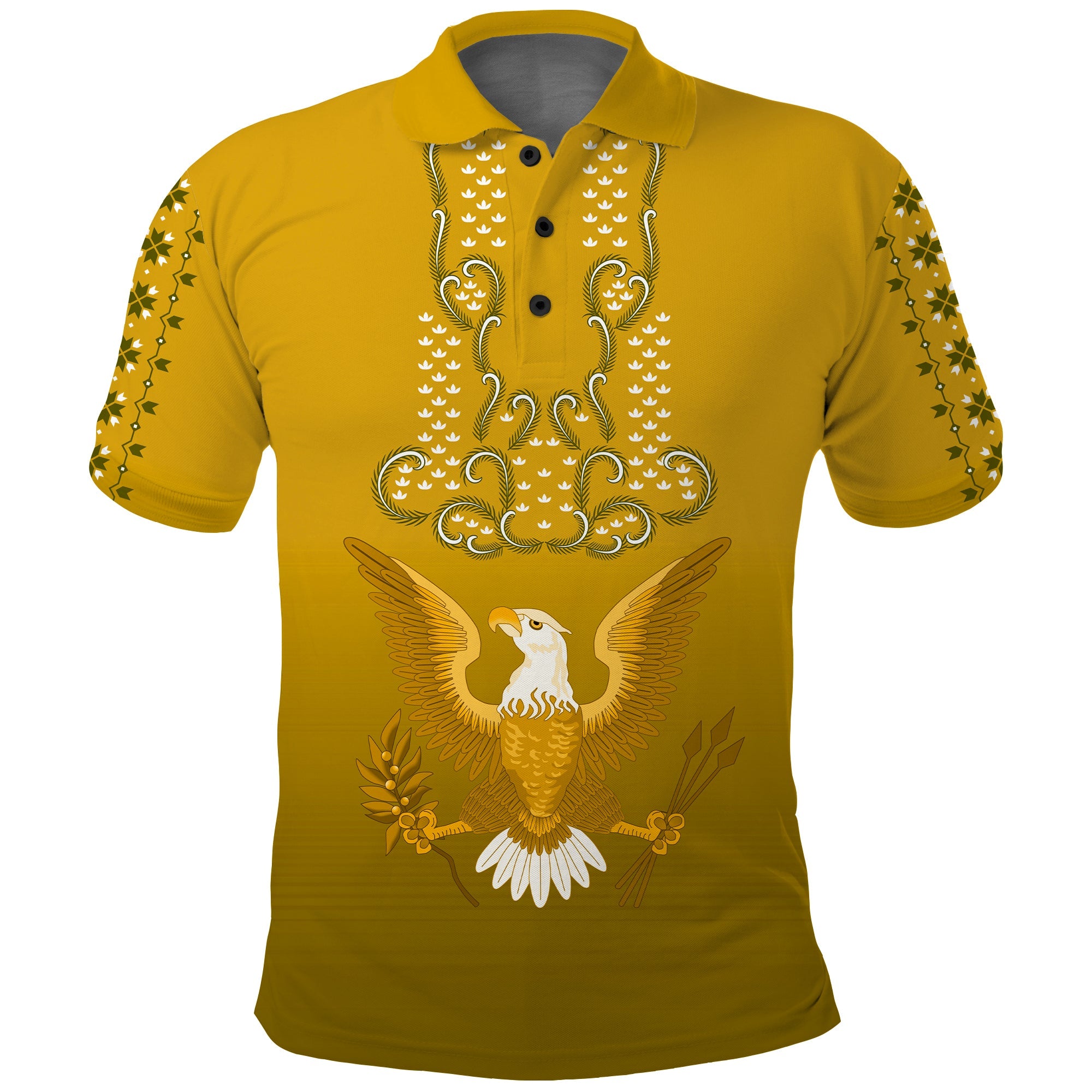 Custom Philippines Polo Shirt Sun Filipino Gold Barong LT13 - Wonder Print Shop