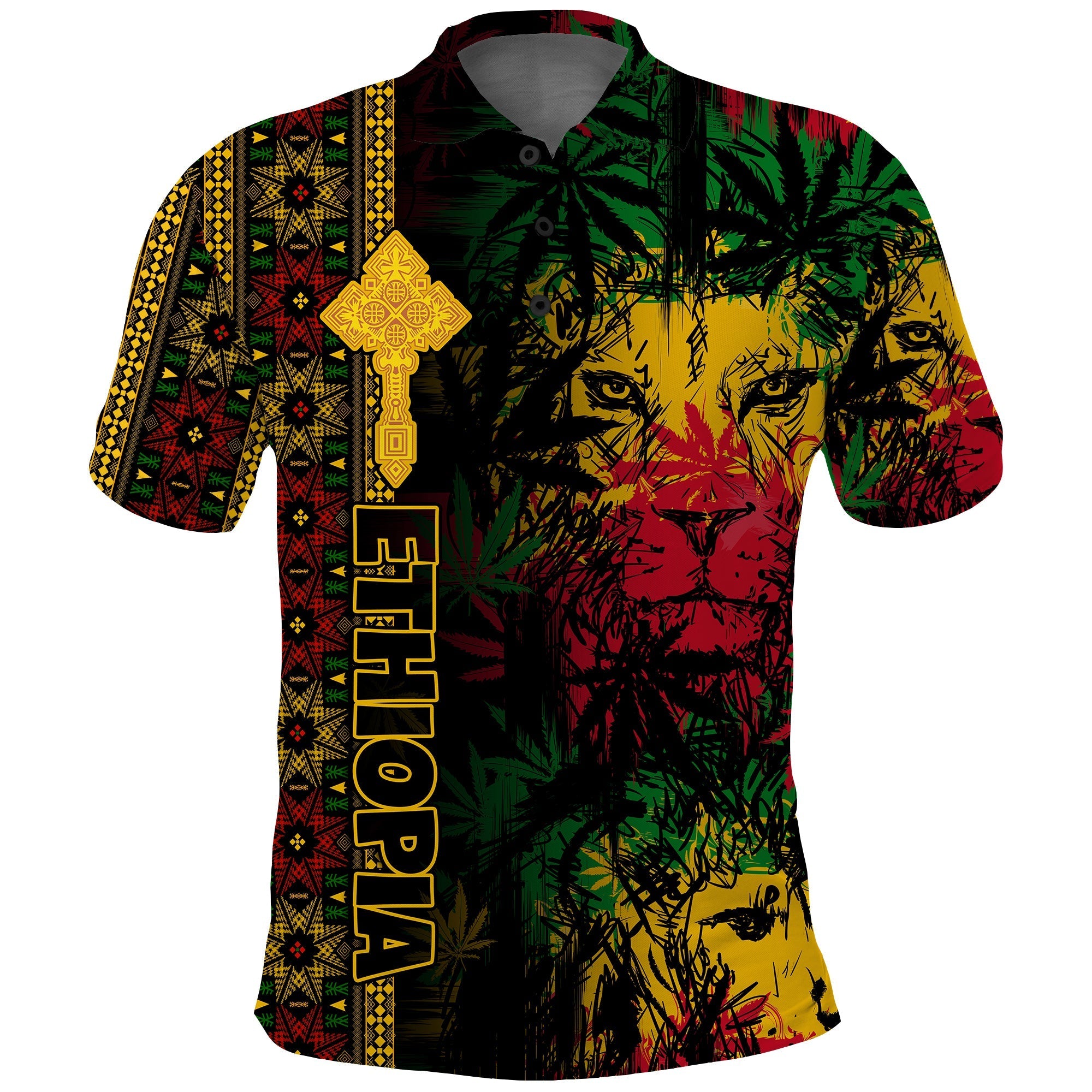 ethiopia-lion-reggae-polo-shirt-ethiopian-cross