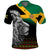 Custom Jamaica Lion Polo Shirt Jamaican Pattern Version Black LT13 - Wonder Print Shop