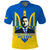 Custom Ukraine Polo Shirt Ukraine Gold Trident Slava Ukraini Blue - Wonder Print Shop