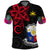 Custom Philippines Polo Shirt Sun Filipino Polynesian mix Flowers Black Vibe LT13 - Wonder Print Shop