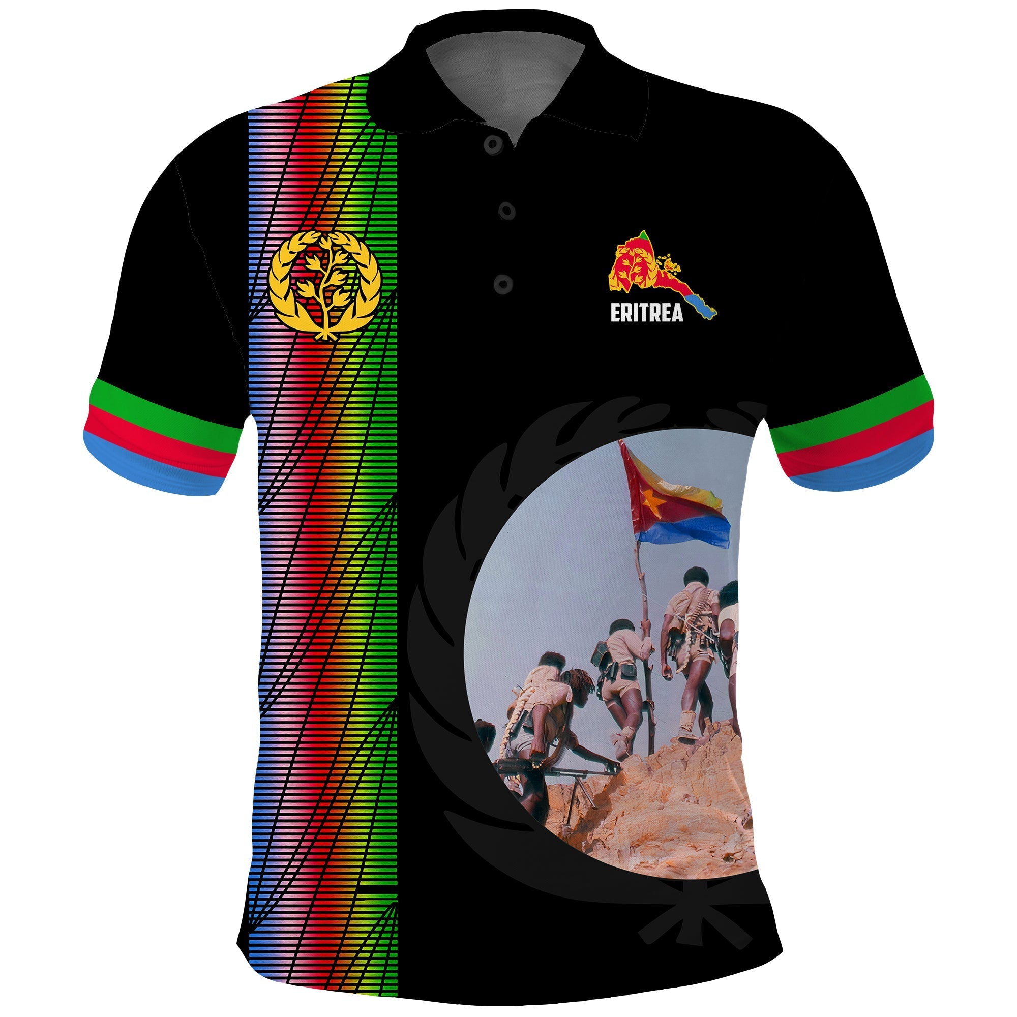 Eritrea EPLF Polo Shirt Spirit Eritrean LT13 - Wonder Print Shop