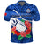 Samoa Rugby Polo Shirt Manu Samoa Polynesian Hibiscus Blue Style - Wonder Print Shop