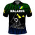 Custom Malampa Province Polo Shirt Native Canoe Mix Vanuatu Pig Tusk Black Version - Wonder Print Shop