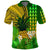 Custom Hawaii Pineapple Polo Shirt Plumeria Frangipani Mix Tribal Pattern LT13 - Wonder Print Shop