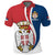 Custom Serbia Polo Shirt Happy Serbian Statehood Day With Coat Of Arms - Wonder Print Shop