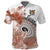 Custom Fiji Tapa Polo Shirt White Fijian Masi Be Loved Hibiscus LT13 - Wonder Print Shop