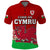 Wales Polo Shirt Football 2022 Come On CYMRU The Red Wall LT13 - Wonder Print Shop