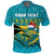 Custom Bahamas Polo Shirt Bahamian Blue Marlin Merry Christmas - Wonder Print Shop