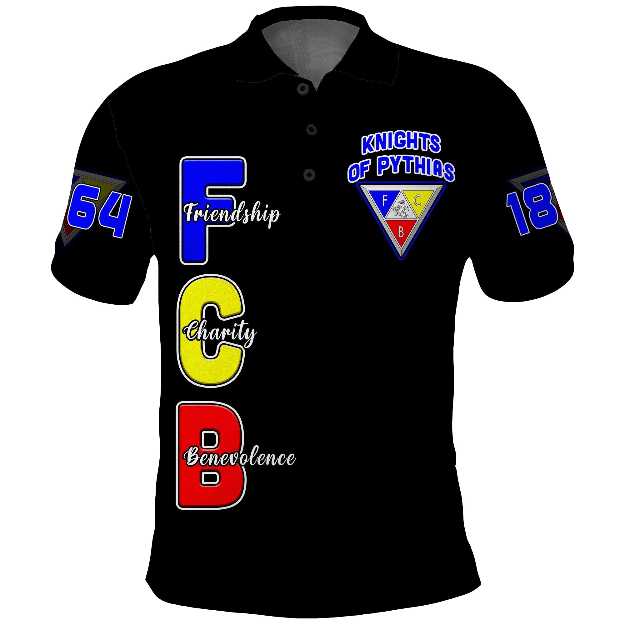 Knights of Pythias Polo Shirt Since 1864 Simple Style LT13 - Wonder Print Shop