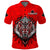 Canada Maple Leaf Polo Shirt Red Haida Wolf LT13 - Wonder Print Shop