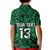 Custom Text and Number New Zealand Silver Fern Rugby Polo Shirt All Black Green NZ Maori Pattern LT13 - Wonder Print Shop