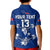 (Custom Personalise Text and Number) Toa Samoa Rugby Polo Shirt KID Siamupini Proud Blue LT13 - Wonder Print Shop