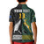 Custom Text and Number South Africa Protea and New Zealand Fern Polo Shirt KID Rugby Go Springboks vs All Black LT13 - Wonder Print Shop