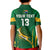 (Custom Text and Number) South Africa Rugby Polo Shirt KID Springboks Champion LT13 - Wonder Print Shop