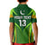 (Custom Text and Number) Pakistan Cricket Polo Shirt KID Green Shaheens Champion LT13 - Wonder Print Shop