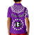 (Custom Text and Number) Rarotonga Cook Islands Polo Shirt Turtle and Map Style Purple LT13 - Wonder Print Shop