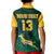 (Custom Text and Number) South Africa Rugby Polo Shirt KID Springboks King Protea Go Bokke LT13 - Wonder Print Shop