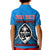 Custom Chamorro Guam Polo Shirt KID Latte Stone Blue Polynesian Haligi LT13 - Wonder Print Shop