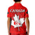 Canada Maple Leaf Polo Shirt KID Red Haida Wolf LT13 - Wonder Print Shop