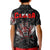 Canada Wolf Polo Shirt KID Haida and Maple Leaf LT13 - Wonder Print Shop