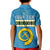 Custom Sanma Province Polo Shirt KID Vanuatu Pig Tusk Polynesian Flag Style - Wonder Print Shop