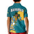 Bahamas Polo Shirt KID Blue Marlin With Bahamian Coat Of Arms - Wonder Print Shop