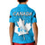 Canada Maple Leaf Polo Shirt KID Blue Haida Wolf LT13 - Wonder Print Shop