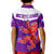 Scotland Rugby Polo Shirt KID Map Of Scotland Thistle Purple Version - Wonder Print Shop