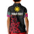 Custom Philippines Polo Shirt Sun Filipino Polynesian mix Flowers Black Vibe LT13 - Wonder Print Shop