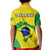 Brazil Football Polo Shirt Brasil Map Come On Canarinho Sporty Style - Wonder Print Shop