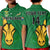 (Custom Text And Number) South Africa Rugby Polo Shirt Bokke Springbok With African Pattern Stronger Together - Wonder Print Shop