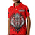 Custom Canada Maple Leaf Polo Shirt KID Red Haida Wolf LT13 - Wonder Print Shop