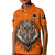 Custom Canada Maple Leaf Polo Shirt Orange Haida Wolf LT13 - Wonder Print Shop