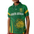 (Custom Text and Number) South Africa Cricket Polo Shirt KID Proteas Champion LT13 - Wonder Print Shop