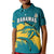 Bahamas Polo Shirt Blue Marlin With Bahamian Coat Of Arms - Wonder Print Shop