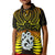 Aotearoa Fern Polo Shirt New Zealand Hei Tiki Gold Style LT13 - Wonder Print Shop