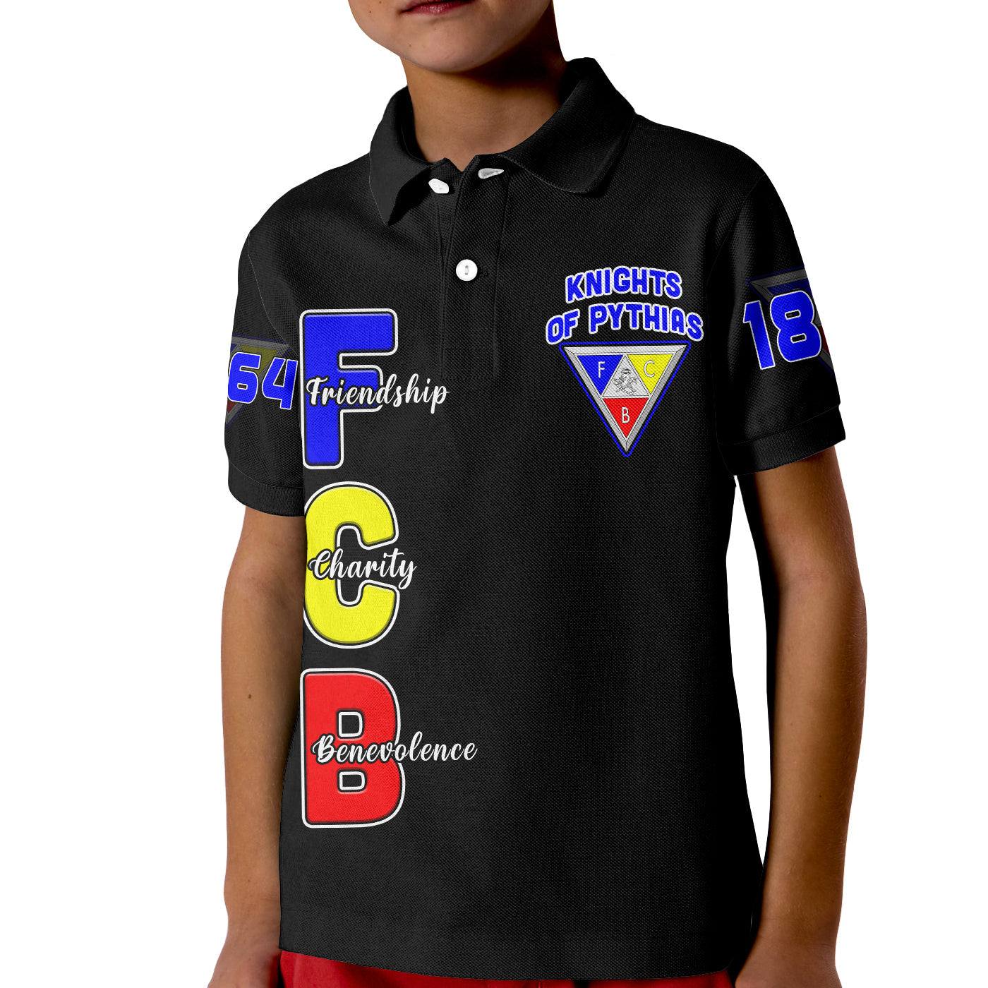 Knights of Pythias Polo Shirt KID Since 1864 Simple Style LT13 - Wonder Print Shop